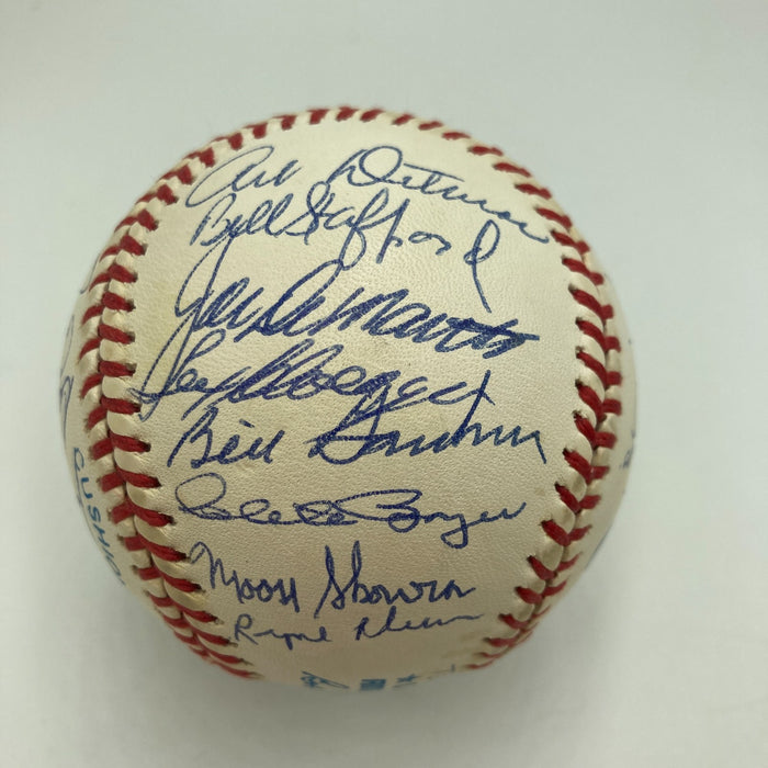 1961 New York Yankees World Series Champs Team Signed Baseball Mickey Mantle JSA