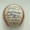 1961 New York Yankees World Series Champs Team Signed Baseball Mickey Mantle JSA