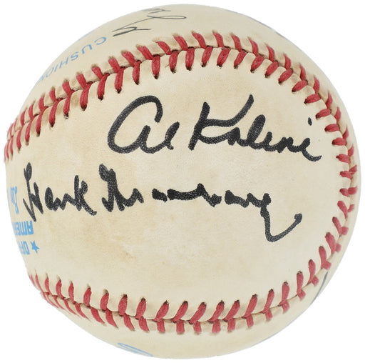 Hank Greenberg Al Kaline Detroit Tigers Hall Of Fame Multi Signed Baseball JSA