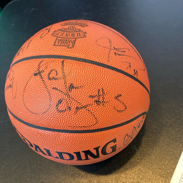 Elton Brand Steve Francis Baron Davis 1999 NBA Draft Signed Basketball JSA COA