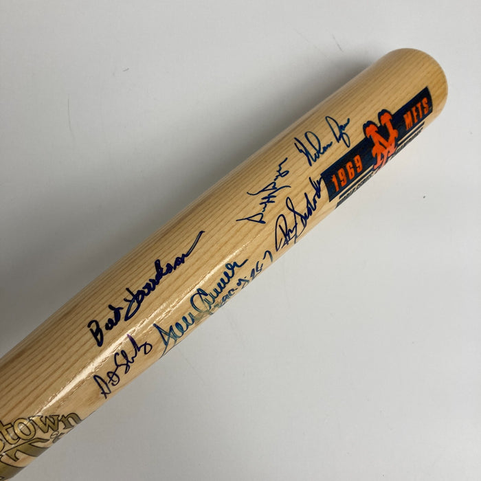 1969 New York Mets World Series Champs Team Signed Bat Nolan Ryan Tom Seaver JSA
