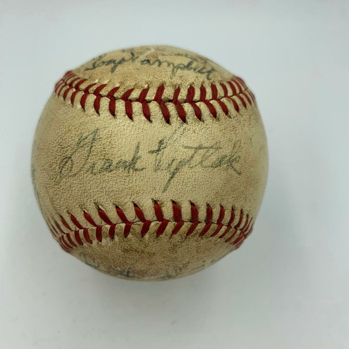 1939 Cleveland Indians Team Signed Centennial American League Baseball JSA COA