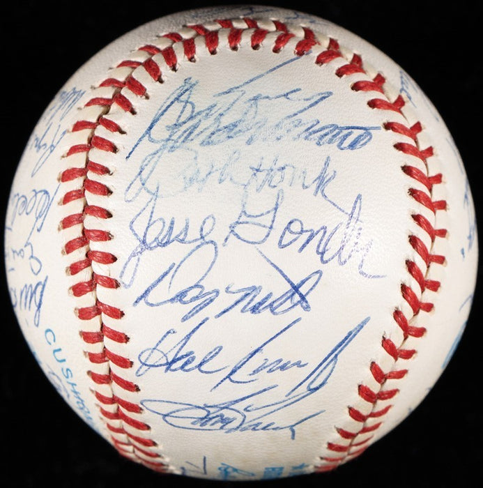 1961 New York Yankees World Series Champs Team Signed Baseball Mickey Mantle JSA