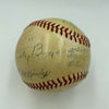 1952 World Series Game Used Baseball Signed By Umpires Yankees Dodgers JSA COA