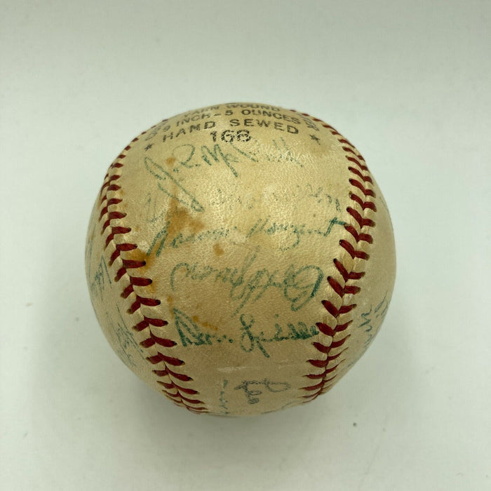 Willie Mays 1954 New York Giants World Series Champs Team Signed Baseball JSA