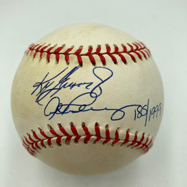 Ken Griffey Jr. & Alex Rodriguez Signed American League Baseball PSA DNA