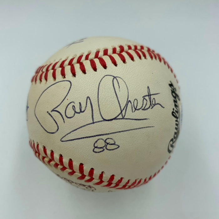 Oakland Raiders Legends Multi Signed Baseball Jim Plunkett 5 Sigs PSA DNA COA