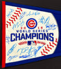 2016 Chicago Cubs World Series Champs Team Signed Large Pennant Beckett COA