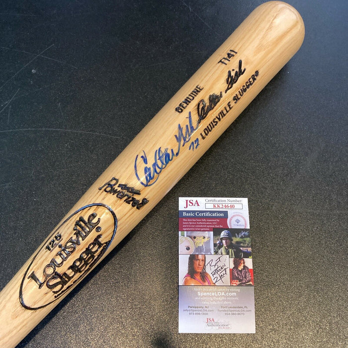 Carlton Fisk Signed Louisville Slugger Game Model Baseball Bat JSA COA