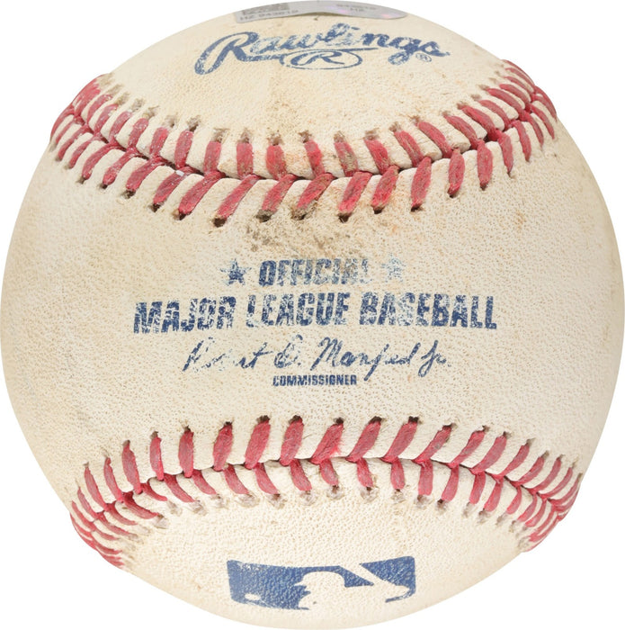 Justin Verlander's Game Used Baseball from 1-Hitter 08/26/2015 MLB Authentic