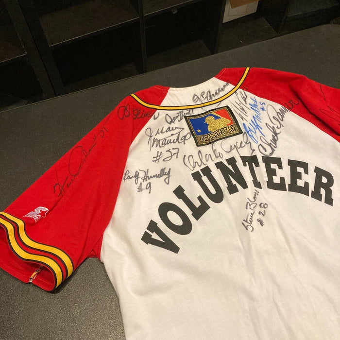 1994 All Star Game Original Jersey Signed By Legends Carl Yastrzemski Stargell