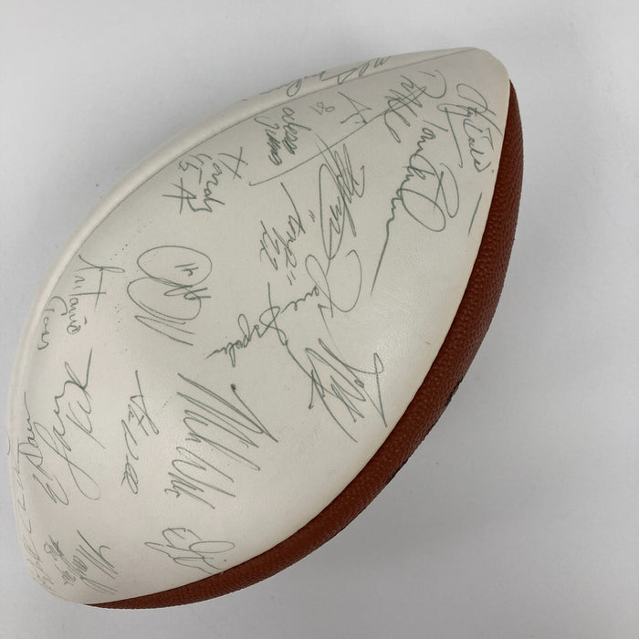 1993 San Francisco 49ers NFC West Champs Team Signed Football Jerry Rice JSA COA