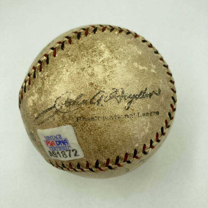 1927 NY Yankees WS Champs Team Signed Baseball Babe Ruth Lou Gehrig Beckett COA
