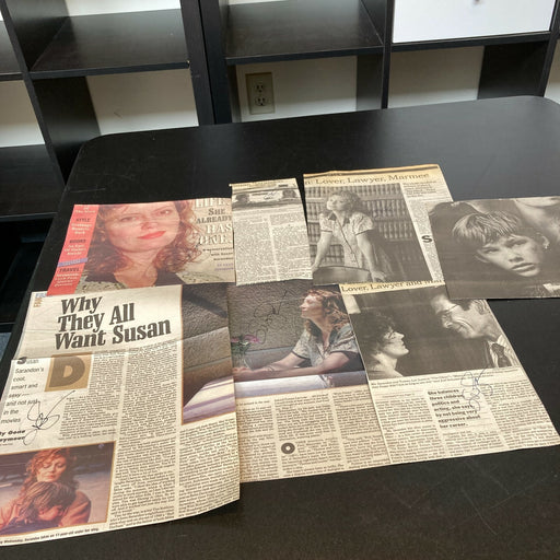 Lot Of (7) Susan Sarandon Signed Autographed News Photos In Person Authentic