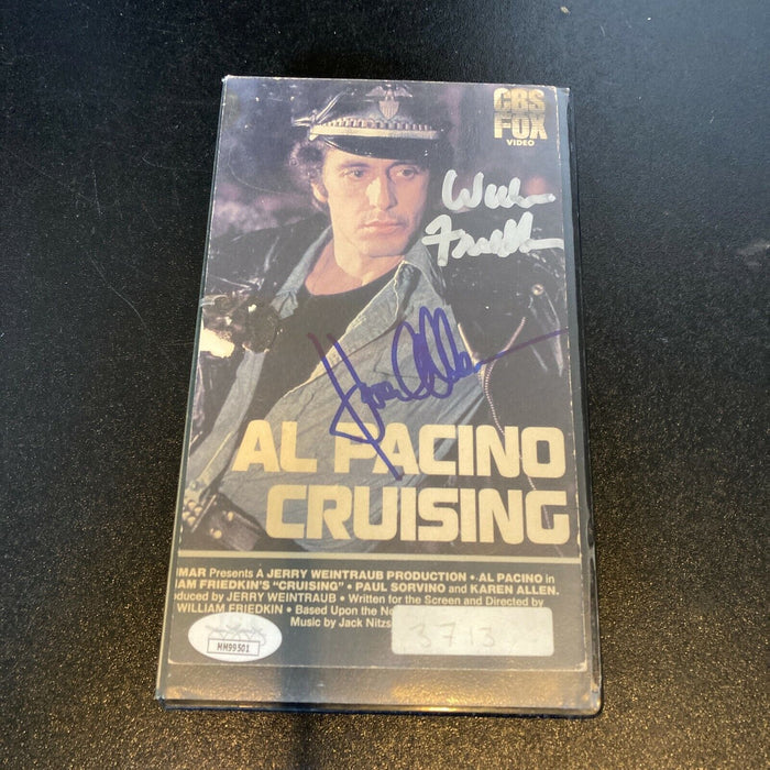 William Friedkin & Karen Allen Signed Cruising VHS Movie JSA COA