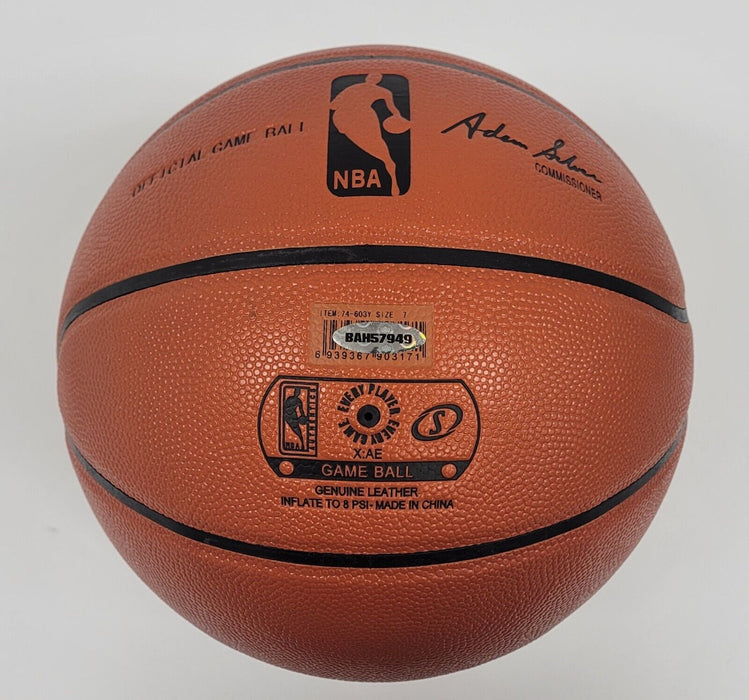 Kobe Bryant Signed Spalding Official Game Basketball Silver Ink Upper Deck UDA