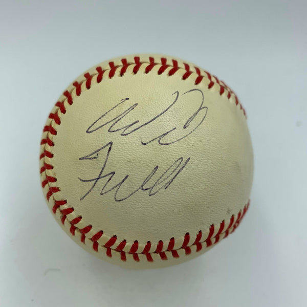 Will Ferrell Zach Galifianakis & Fernando Valenzuela Signed Baseball JSA COA