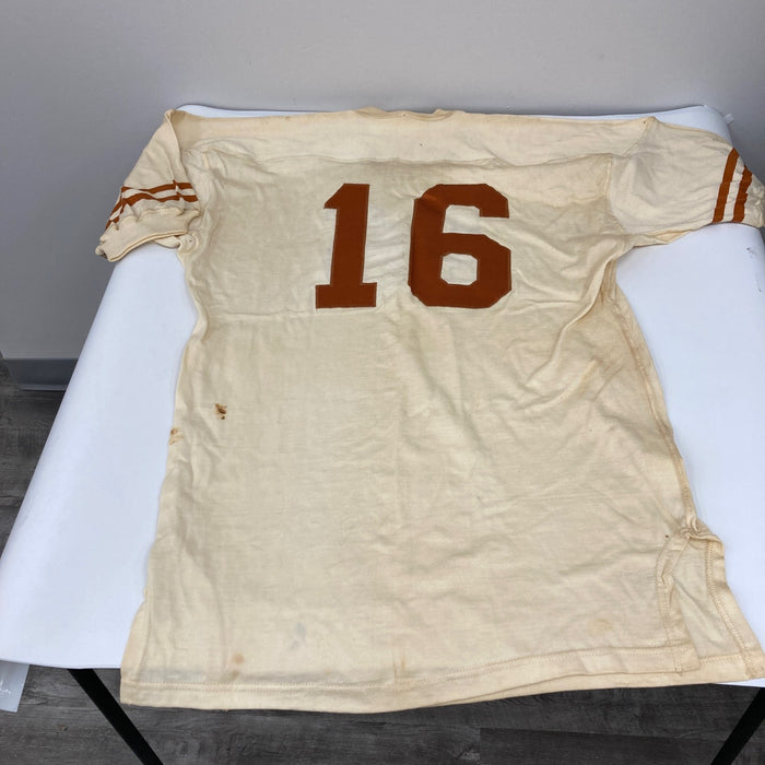 1969 Texas Longhorns NCAA National Champs Team Signed Game Issued Jersey PSA DNA