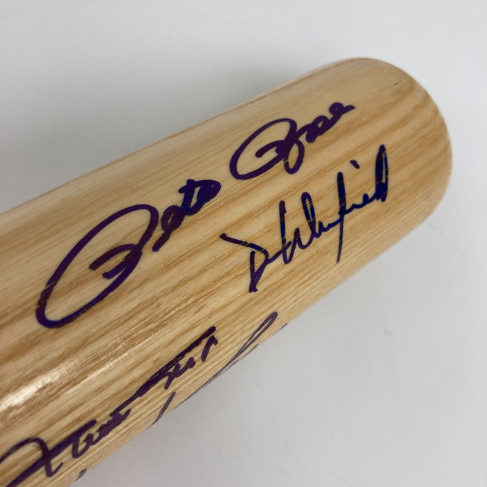 Beautiful 3,000 Hit Club Multi Signed Baseball Bat Willie Mays Hank Aaron JSA