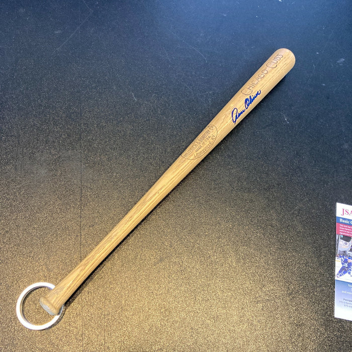 Gene Oliver Signed Louisville Slugger Mini Baseball Bat Chicago Cubs JSA
