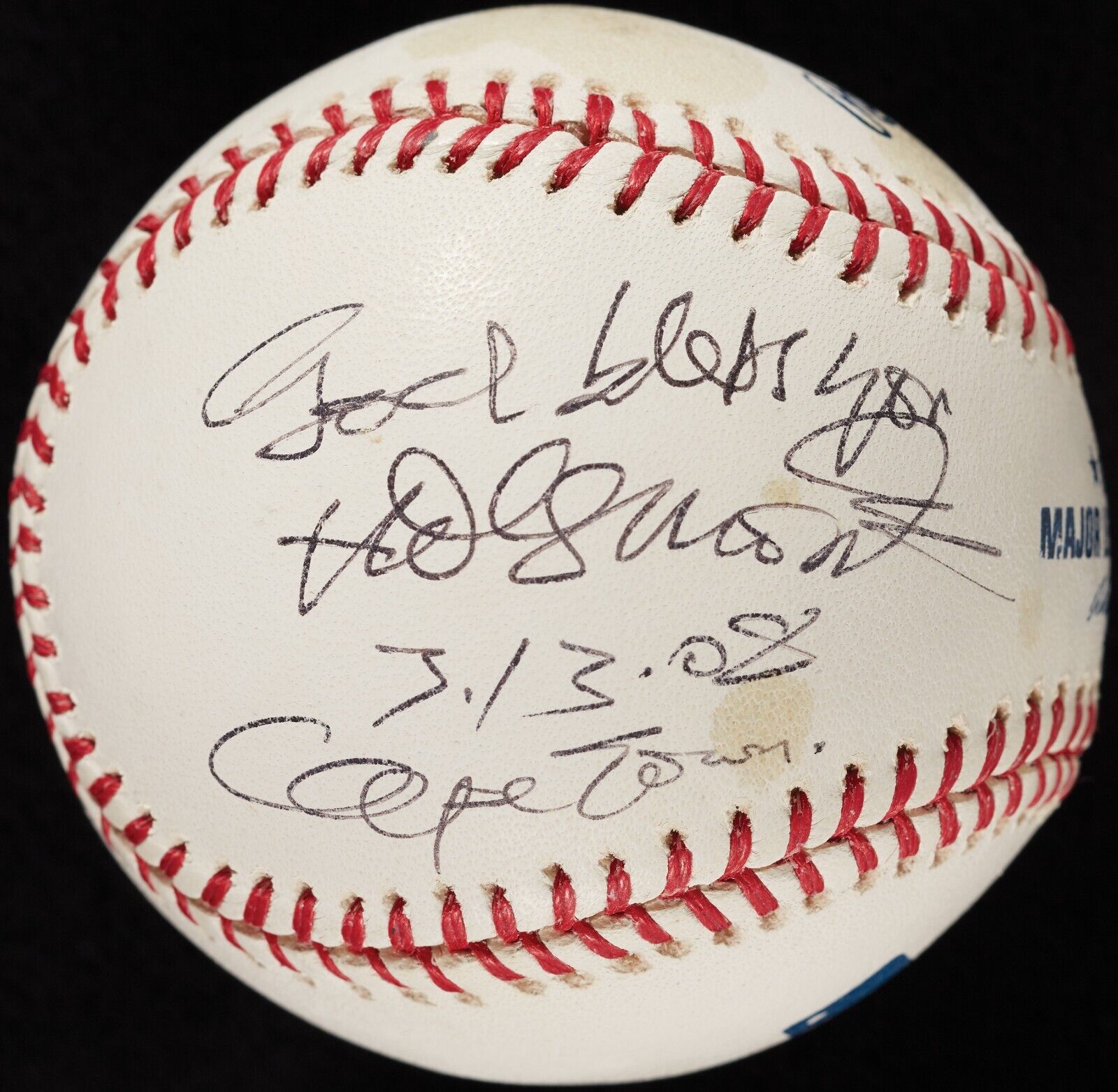 Desmond Tutu Signed Major League Baseball PSA DNA COA