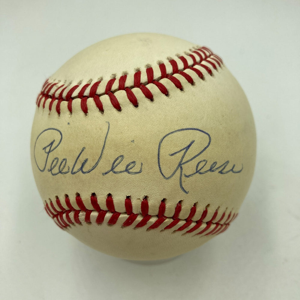 Pee Wee Reese Signed Official National League Baseball JSA COA