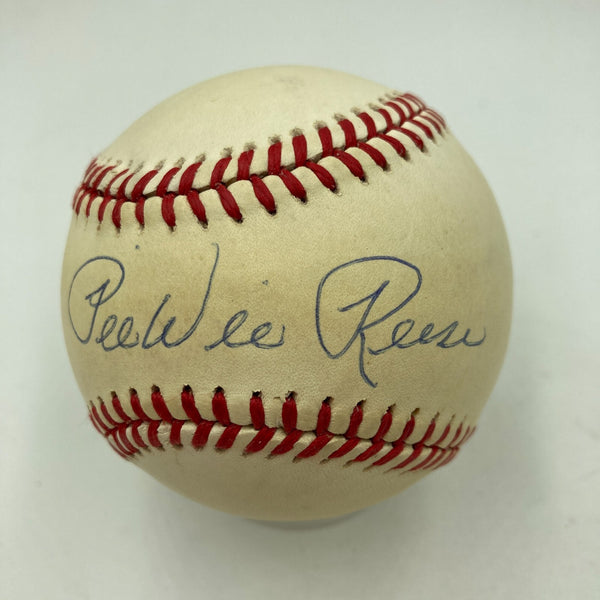 Pee Wee Reese Signed Official National League Baseball JSA COA