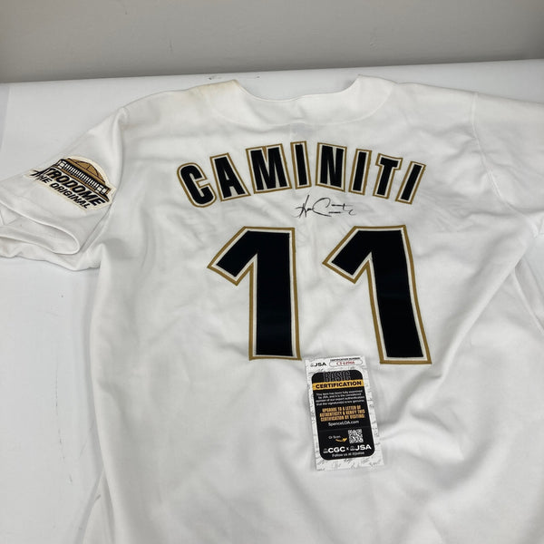 Ken Caminiti Signed 1994 Houston Astros Authentic Russell Jersey JSA COA RARE