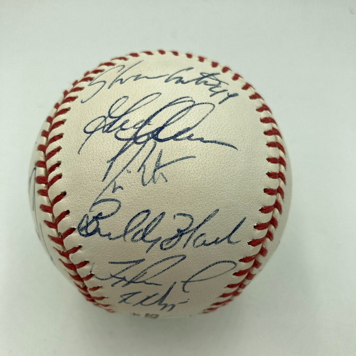 2002 Anaheim Angels World Series Champs Team Signed W.S. Baseball With JSA COA