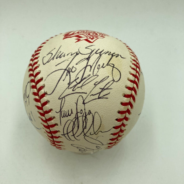 1998 New York Yankees World Series Champs Team Signed Baseball Derek Jeter JSA