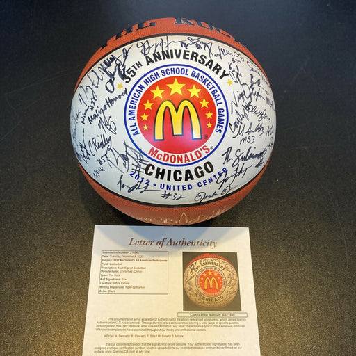 2012 Mcdonald's All American High School All Star Game Signed Basketball JSA COA