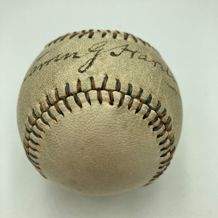 President Warren G. Harding Single Signed Baseball JSA COA The Only One Known