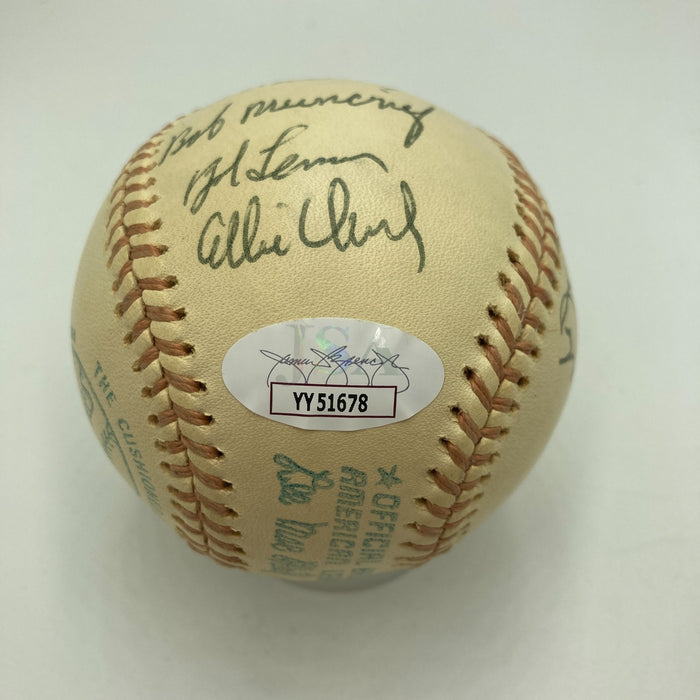 1948 Cleveland Indians World Series Champs Team Signed Baseball JSA COA