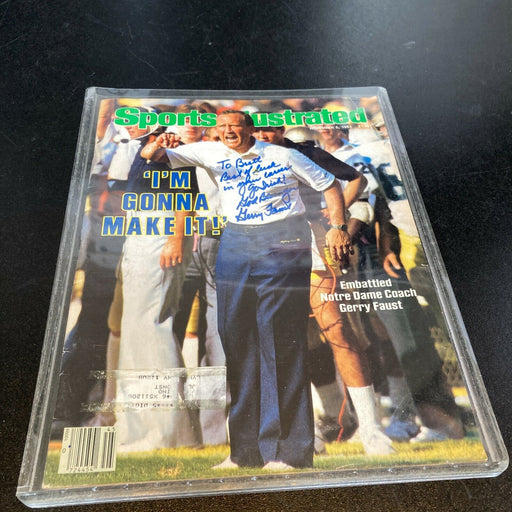 Gerry Faust Signed Autographed Sports Illustrated Magazine