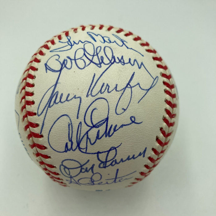 Beautiful No Hitter Pitchers Multi Signed Baseball 22 Sigs With Sandy Koufax JSA