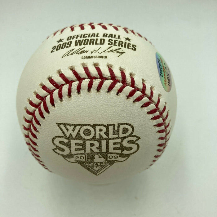 Derek Jeter Signed Official 2009 World Series Baseball With SGC COA