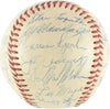 Beautiful 1960 Milwaukee Braves Team Signed Baseball With Hank Aaron PSA DNA