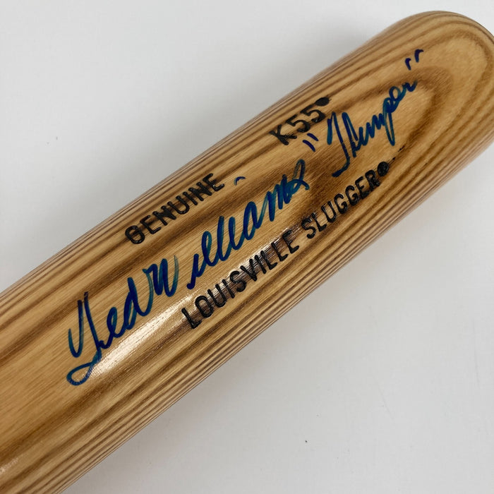 Ted Williams "Thumper" Signed Inscribed Baseball Bat JSA COA RARE