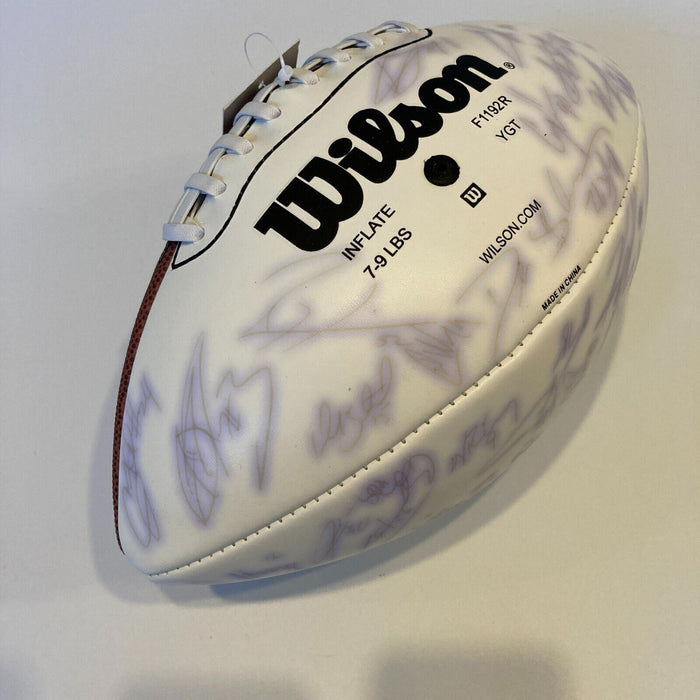 2004 Baltimore Ravens Team Signed Wilson NFL Football JSA COA #2