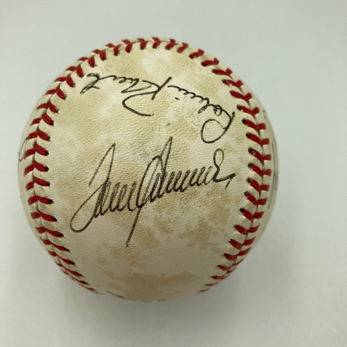 Sandy Koufax Nolan Ryan Tom Seaver Pitching Greats Multi Signed Baseball JSA COA
