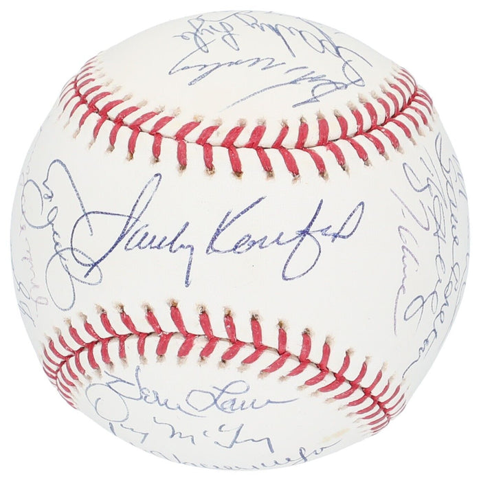 Cy Young Award Winners Signed Baseball 25 Sigs Sandy Koufax Roy Halladay JSA COA