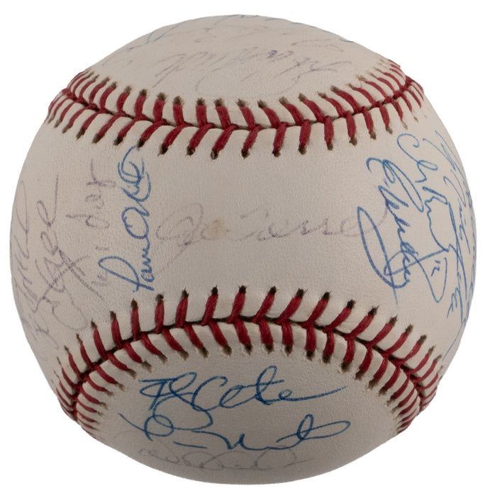 2001 New York Yankees AL Champs Team Signed World Series Baseball JSA COA
