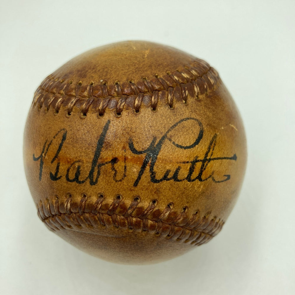 Babe Ruth Single Signed Baseball Bold Mint Auto JSA COA