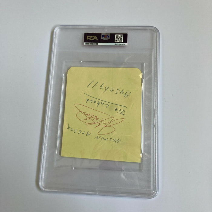 1969 Carlton Pudge Fisk Rookie Era Signed Autographed Page PSA DNA