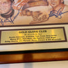 Beautiful Gold Glove Winners Club Signed Large Lithograph With Gary Carter