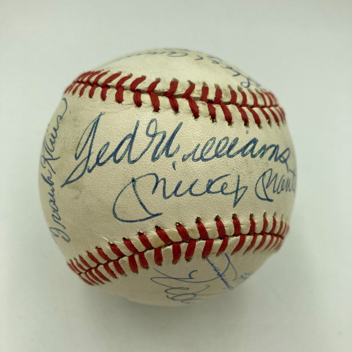 500 Home Run Signed Baseball With 18 Sigs! Mickey Mantle Ted Williams PSA DNA