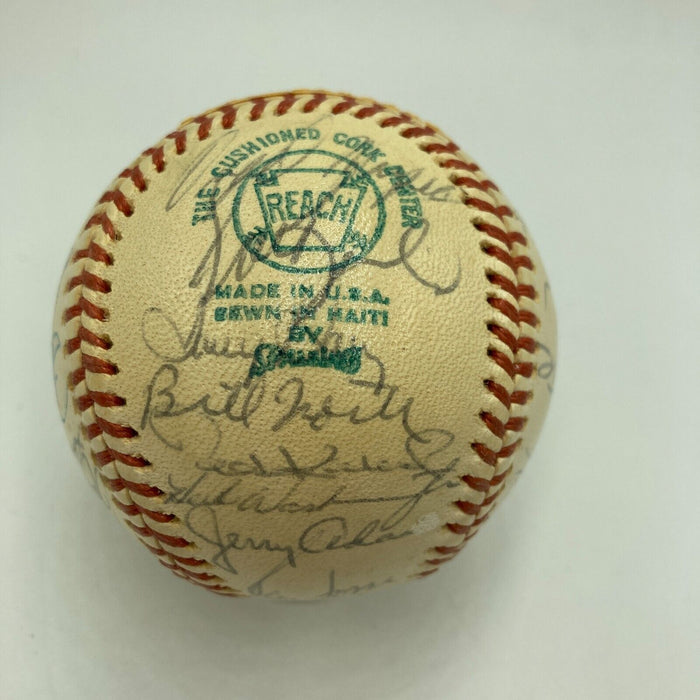 1974 Oakland A’s World Series Champs Team Signed Baseball JSA COA