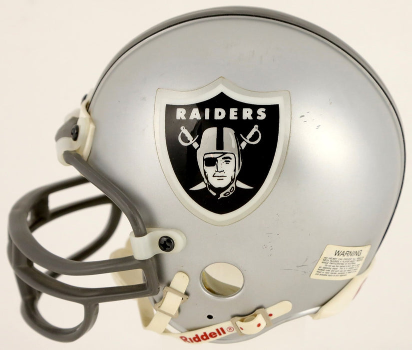 Al Davis Signed Oakland Raiders Riddell Mini Football Helmet PSA DNA COA