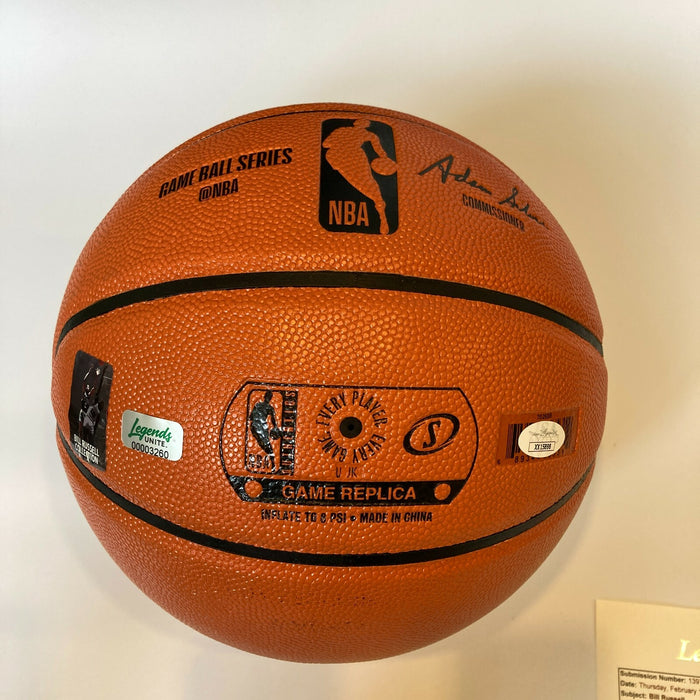 Extraordinary Bill Russell Signed Heavily Inscribed STAT Basketball JSA COA