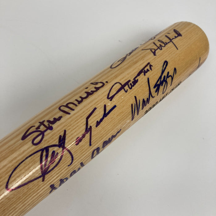 Beautiful 3,000 Hit Club Multi Signed Baseball Bat Willie Mays Hank Aaron JSA